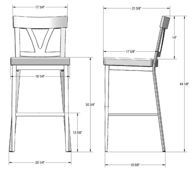 Amisco Customizable Lawrence Bar Stool-1