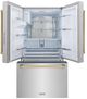 ZLINE Autograph Edition 36" 28.9 Cu. Ft. Stainless Steel Freestanding French Door Refrigerator with Dual Ice Maker and Polished Gold Traditional Handle-1