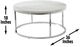 Steve Silver Co. Echo 3-Piece Marble Top Occasional Table Set with Chrome Base -2