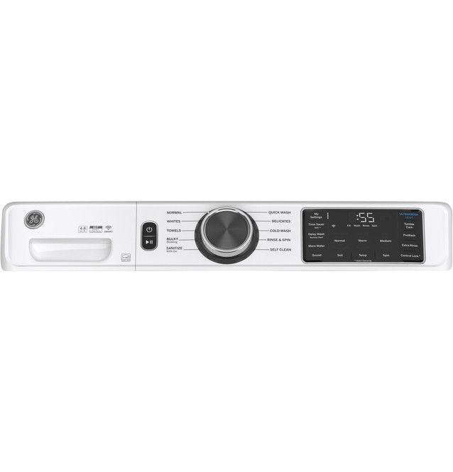 GE® 4.8 Cu. Ft. White Smart Front Load Washer with UltraFresh Vent System-4