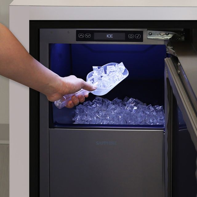 Sapphire Series 5 15" 75 lbs Stainless Steel Ice Maker-1