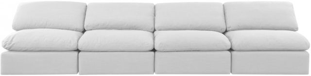 Meridian Furniture Indulge 4-Piece White Sofa-1