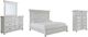 Benchcraft® Kanwyn 4-Piece Whitewash King Panel Bed Set-0