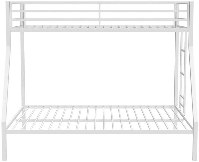 Coaster® Alevera White Metal Twin Over Full Bunk Bed-1