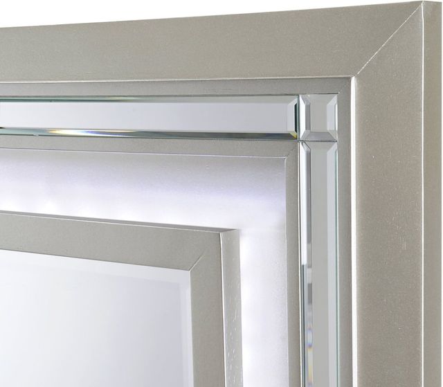 Elements International Platinum Champagne Youth Dresser and Mirror-2