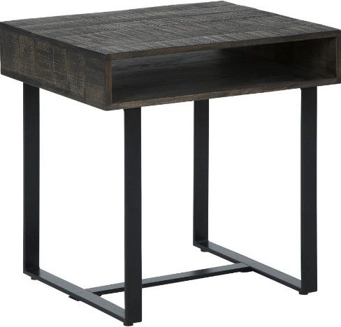 Signature Design by Ashley® Kevmart 2-Piece Grayish Brown/Black Living Room Table Set-2
