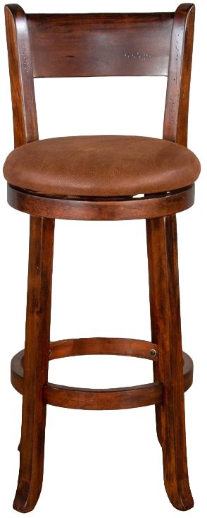 Sunny Designs Dark Walnut Swivel Bar Stool Great Rooms Furniture and Mattresses