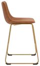 Signature Design by Ashley® Ciabori Brown/Gold Upholstered Bar Stool-3