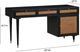 TOV Furniture Sierra Black 60" 3-Drawer Desk with Storage-2