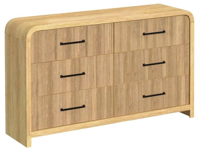 Elements International Ridgemont Natural Dresser with Mirror-1