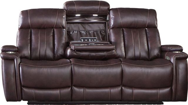 Parker House® Royce Fantom Brown Power Reclining Sofa-1