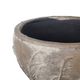 A & B Home Gray Planter Pot with Grass Patterns-3