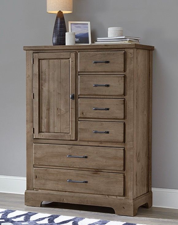 Artisan & Post by Vaughan-Bassett Cool Rustic Stone Gray Standing Chest-1