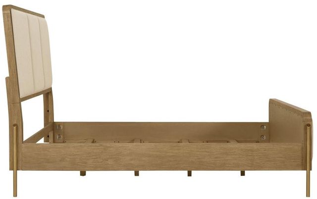 Coaster® Arini Cream/Sand Wash Queen Upholstered Panel Bed -3