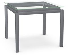 Amisco Cameron Glass Table
