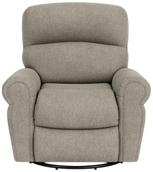 Flexsteel® Langston Silver Pebble Swivel Gliding Recliner-1