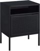 Elements International Ember Black Nightstand-0