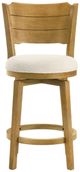 Armen Living Winsley 3-Piece Amber Stone/White Counter Stool Set-2