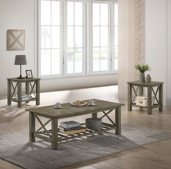 New Classic® Home Furnishings Vesta Gray Coffee Table-4