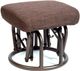 Crinar Dark Brown Ottoman-0