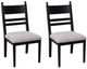 Signature Design by Ashley® Chadworth Black Upholstered Side Chair-5
