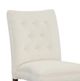 Fairfield® Customizable Entree Dining Concave Short Back Armless Stack Chair with Tobacco Legs and Buttons-1