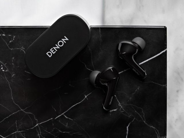Denon® Black Wireless Noise Cancelling Earbuds-4