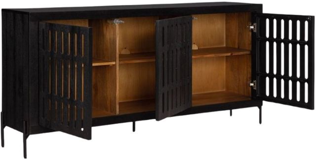 Signature Design by Ashley® Vallisburg Black/Natural Accent Cabinet-2