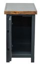 Legends Home Essex Whiskey Square Side Table with Black Base-3