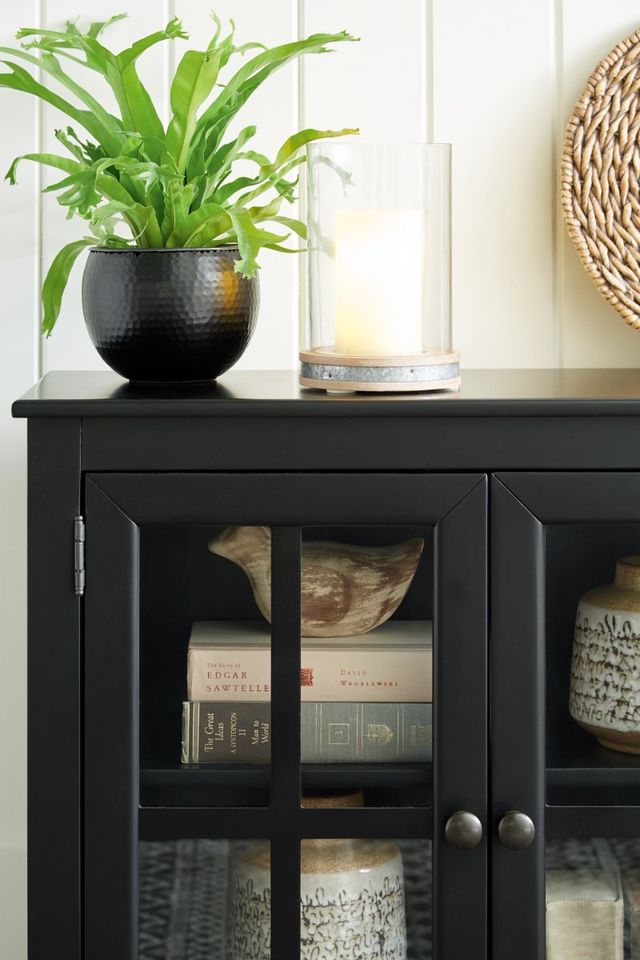 Signature Design by Ashley® Nalinwood Black Accent Cabinet-4