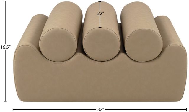 Meridian Furniture Rumble Tan 32" Bench-3