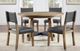 Steve Silver Co. Aubrey 5-Piece Black/Driftwood Dining Table Set-1