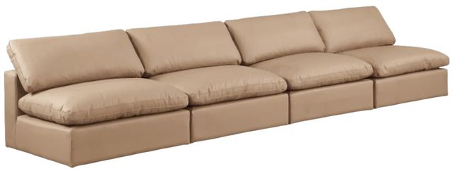 Meridian Furniture Comfy 4-Piece Tan Armless Sofa-0