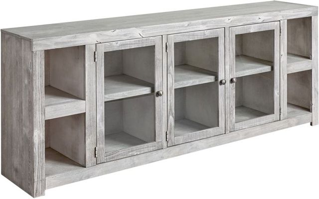 aspenhome® Avery Loft Limestone 84" Console with 3 Doors-0