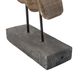 A & B Home Brown C-Shaped Table Accent-3