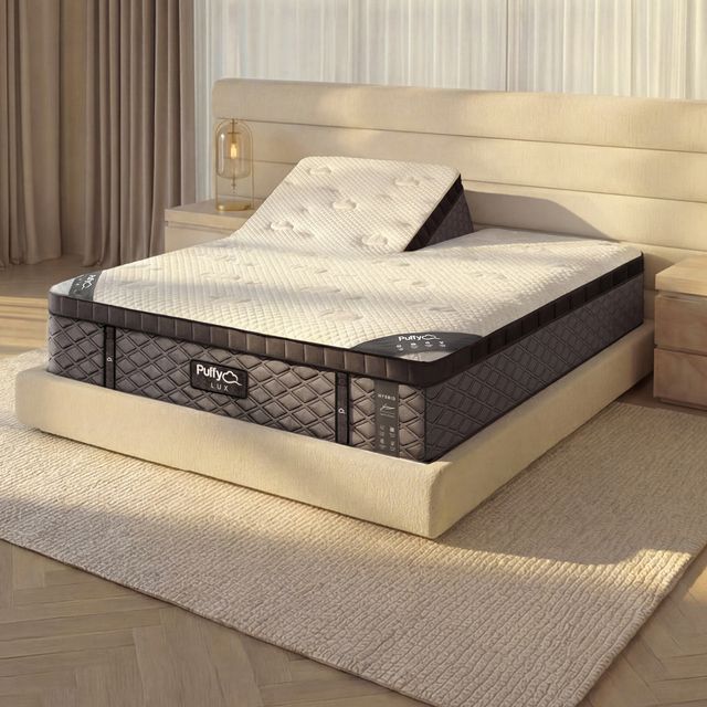 Puffy Lux 12" Hybrid Plush Pillow Top Split Head Queen Mattress in a Box-1