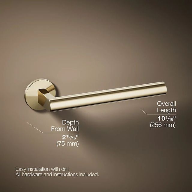 KOHLER® Components® Vibrant French Gold Towel Arm-2