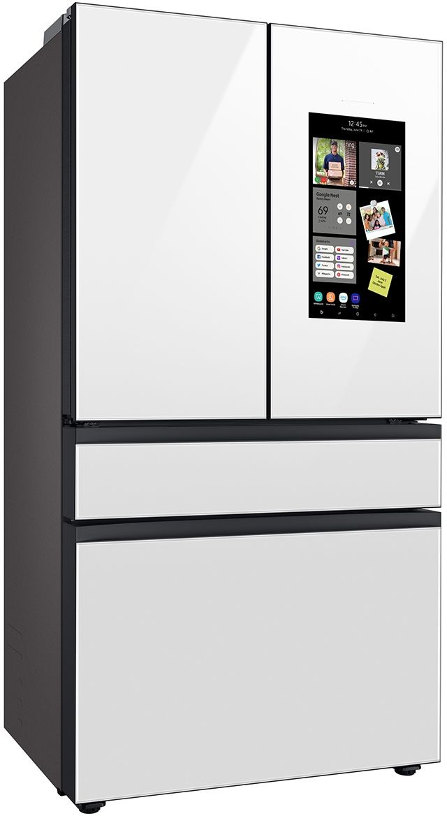 Samsung 4 Piece White Glass Kitchen Package-9