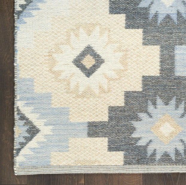 Nourison Home™ Copenhagen Ivory Navy 5'x7' Area Rug-3
