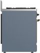Ilve® Majestic III 30" Blue Gray Pro Style Dual Fuel Natural Gas Range with Triple Glass Door and Burnished Trim-4