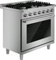 Bosch® 500 Series 36” Stainless Steel Pro Style Gas Range-2