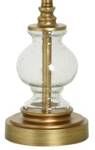 StyleCraft Gold Glass Buffet Lamp-1