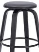 Armen Living Harbor Gray 30" Backless Swivel Bar Stool-2