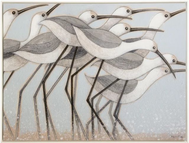 StyleCraft Norman Wyatt Home Shorebird Stride Wall Art-0