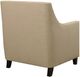 Elements International Erica Natural Chair and Ottoman Set-4