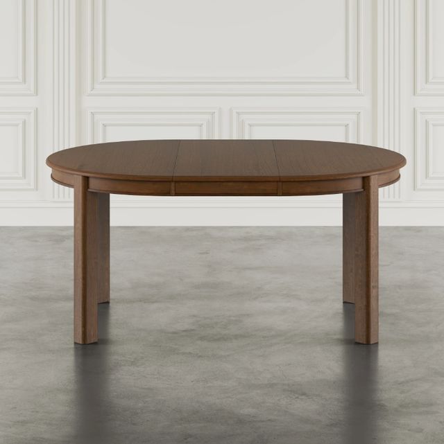 Jofran Inc. Carsons Oak Brown Round Extension Dining Table-4