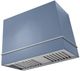 La Cornue Loge Series 44" Provence Blue Wall Mounted Range Hood with Satin Chrome Trim-0