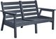 C R Plastics Tofino Slate Grey Loveseat-0