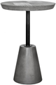 Moe's Home Collection Foundation Dark Grey Concrete Outdoor Accent Table with Black Metal Post-0