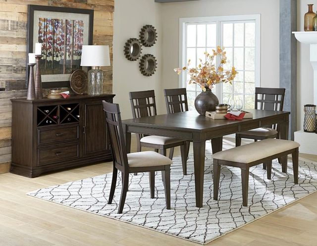 Homelegance® Makah Dark Brown Dining Table-1